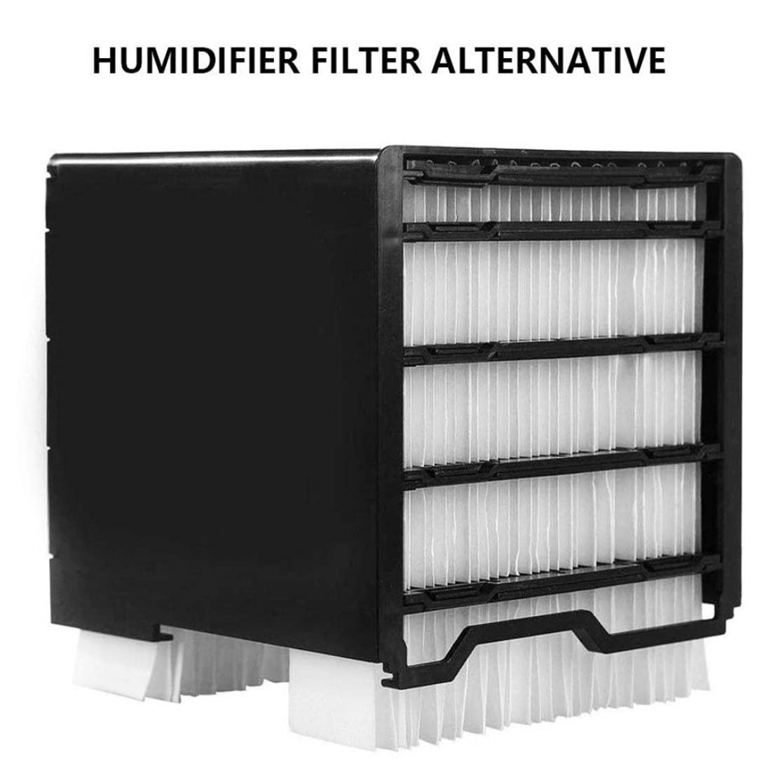 Filtre de Refroidisseur d'air Filtre de Refroidisseur d'air 40 pièces/Paquet de 2 4,72x4,41x4,53 Pouces Filtre d'humidificateur alternatives de Charge USB Remplacement de Mini climatiseurs