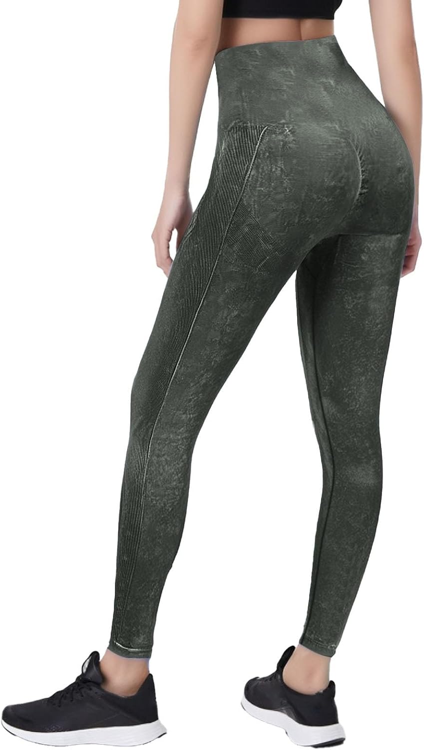 Scrunch Butt Lift Leggings for Women Smile Contour Workout Yoga Pants Ruched Booty High Waist Yoga Running Ankle Pants