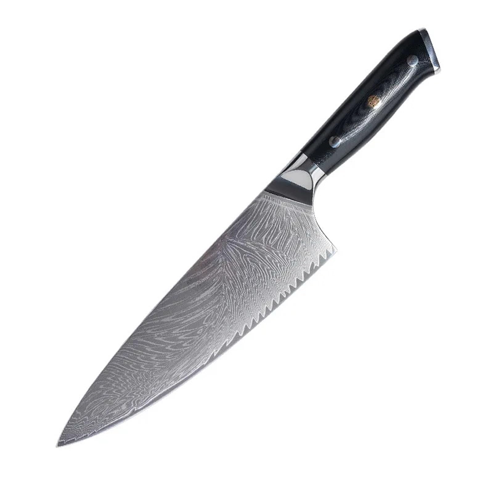 Cuchillo de chef de 67 capas de acero de Damasco, hoja 10Cr15MoV, afilado, for cortar, Santoku, Kiritsuke, cuchillo de cocina japonés, mango G10(8 inch Chef Knife)