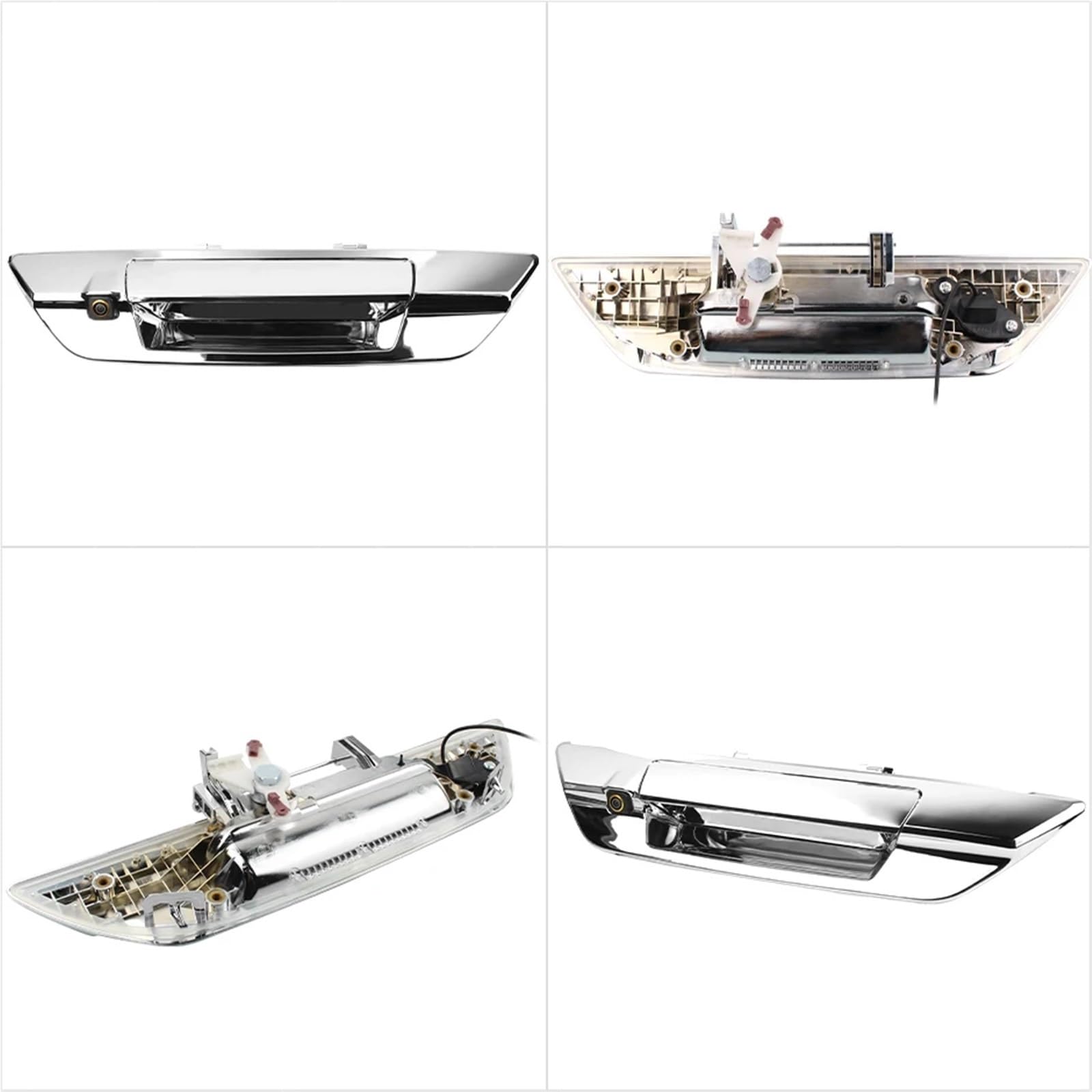 cámara de Marcha atrás para Coche para Vista Trasera HD AHD1080P de 170° para camioneta, cámara para Toyota, para Hilux, para revo 2015-2021(Key-GTD-CVBS Track)