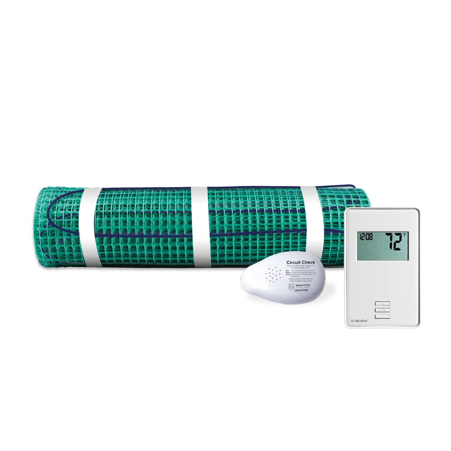 Amazon.com: WarmlyYours Electric Radiant Floor Heating Kit, Bathroom  Bathtub Entry Area, Coverage 8 sq ft : Tools u0026 Home Improvement