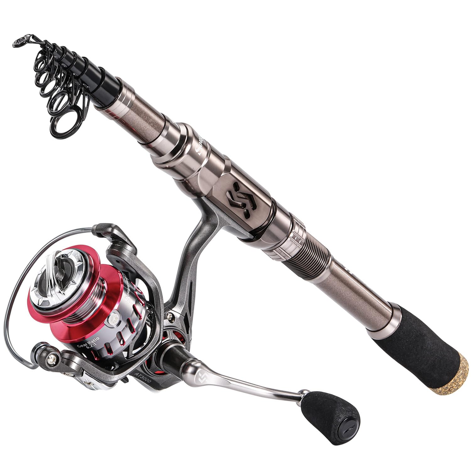 Sougayilang Telescopic Fishing Rod and Reel Combo