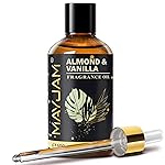 Almond & Vanilla Fragrance Oil Essential Oil, MAYJAM 3.38FL.OZ Almond & Vanilla Oil for Diffusers for Home, Long Lasting Scented Oils for Soap Candle Making - 100ML