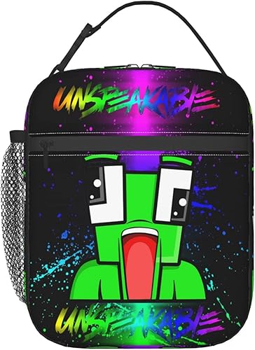 Miniatura 2 de GINGLING Lonchera aislada portátil y espaciosa bolsa reutilizable para adultos para mujeres hombres niños y niñas azul 8 x 4 x 10 pulgadas DFGSD5562