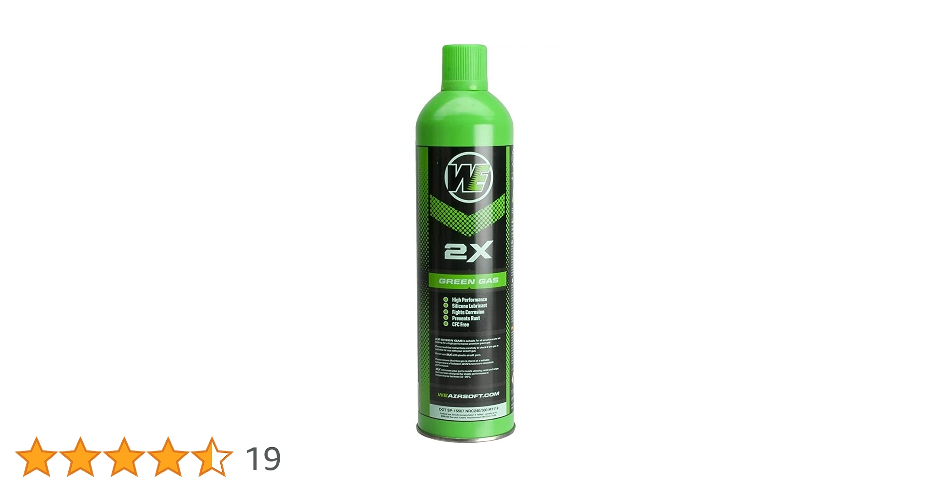 1000ml大容量　WE製 2X グリーンガス 4本セット 1000ml大容量 WE製 2X Green Gas グリーンガス トップガス[送料
