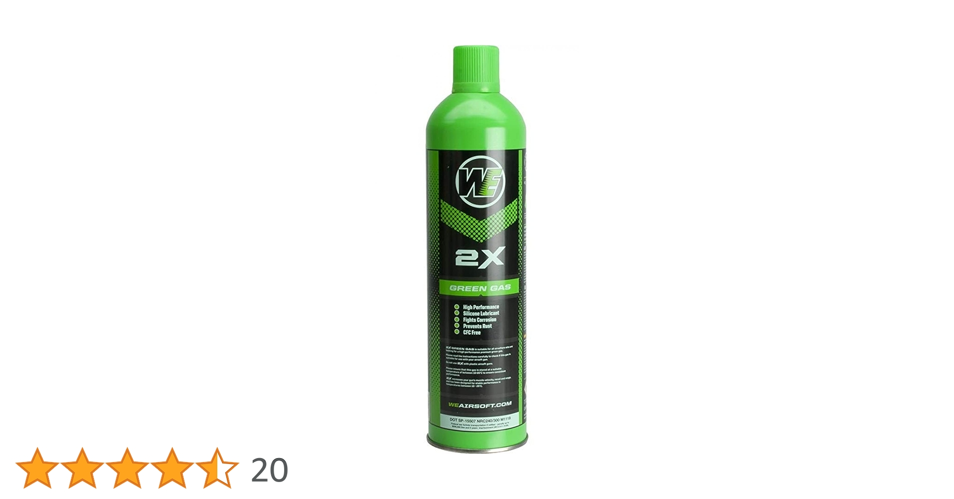 1000ml大容量　WE製 2X グリーンガス 4本セット 1000ml大容量 WE製 2X グリーンガス 4本セット Amazon | WE 2X GREEN