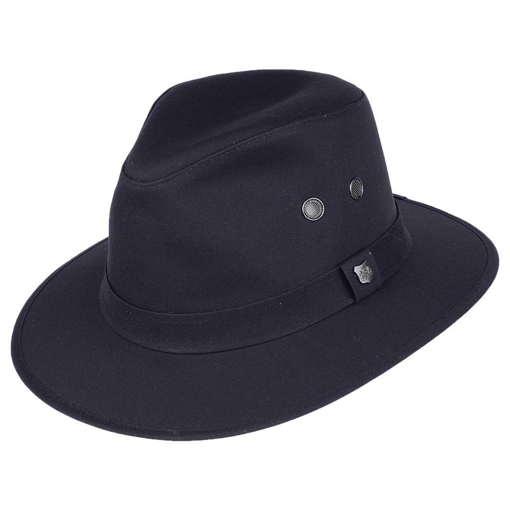 Failsworth Millinery Wax Drifter Fedora (Latest Version) in Navy, Size: Medium (57cm)