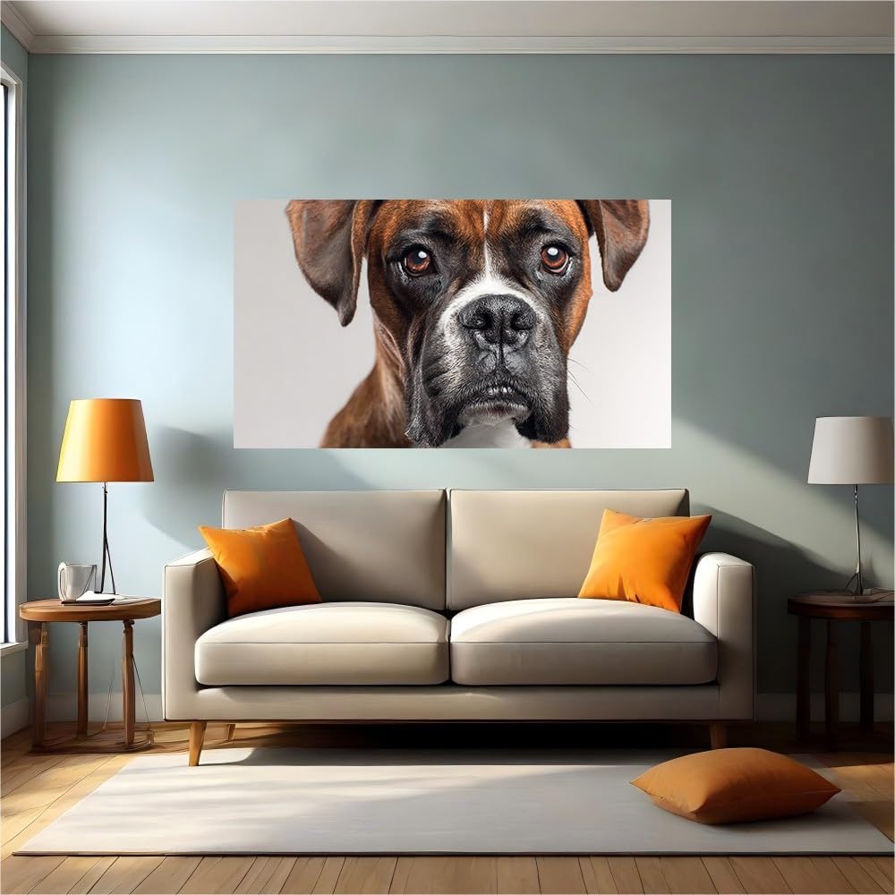 Vinilo pared perro Boxer autoadhesivo 100x70 cm adhesivo decorativo para salon y dormitorio