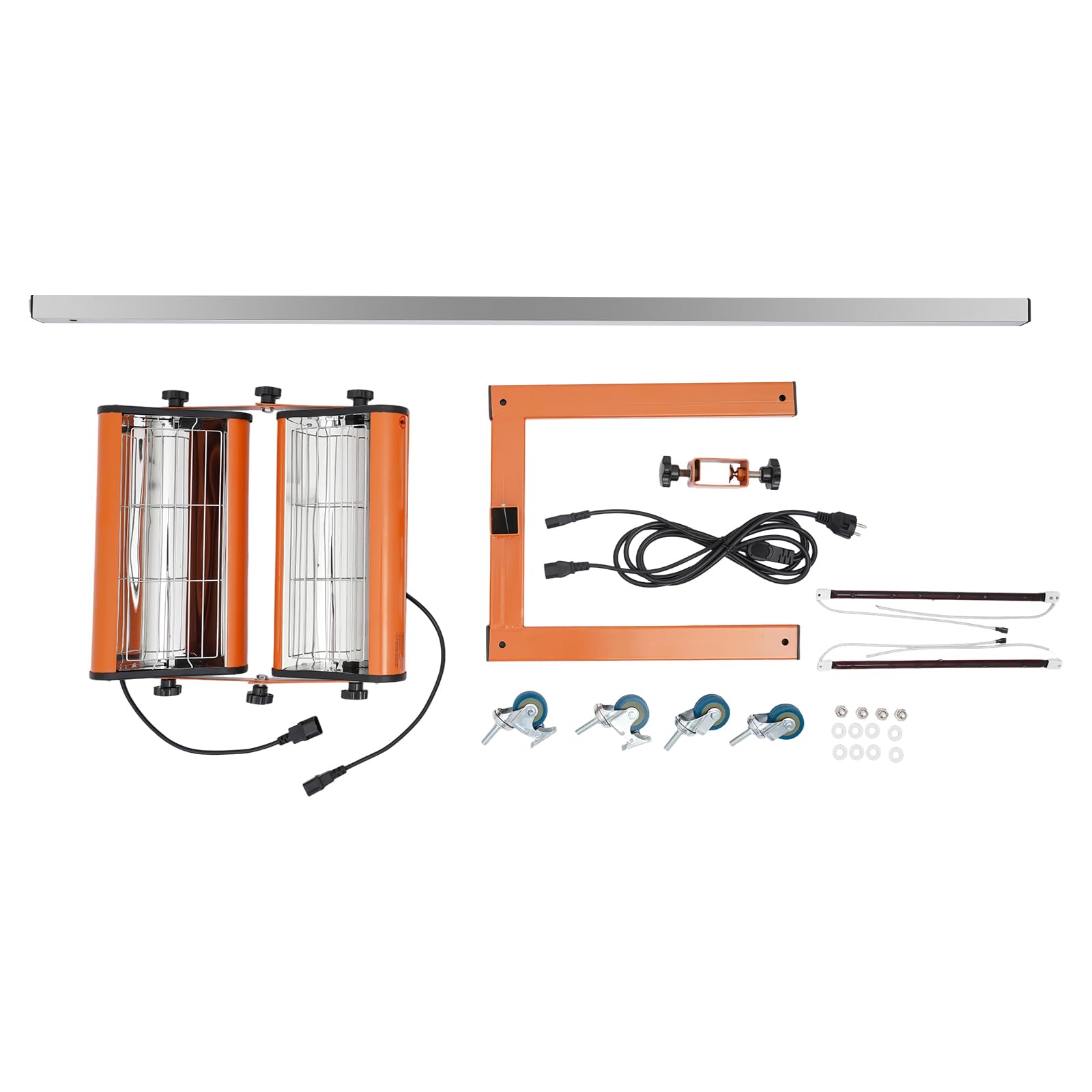 Suszarka do lakieru na podczerwień, 2 × 1000 W, promiennik podczerwieni, lampa do lakierowania samochodu, naprawy karoserii, powierzchnia pieczenia na głowicę: 0,4 × 0,6 m