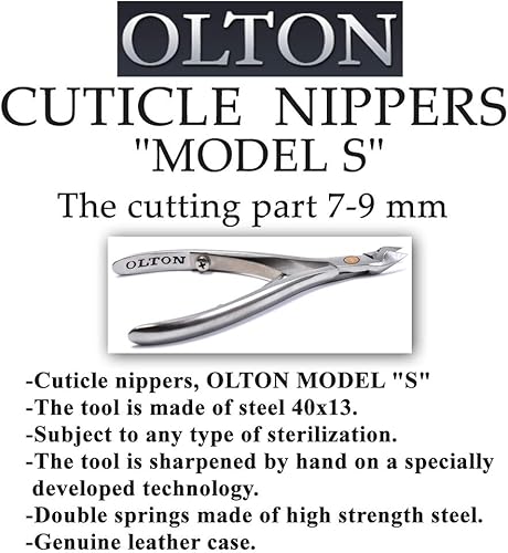 Miniatura 9 de OLTON - Herramienta de manicura profesional hecha a mano pedicura  Olton Pinzas pinzas de cutículas  S 0276-0354in  M 0354-0472in  L 0512-0630in