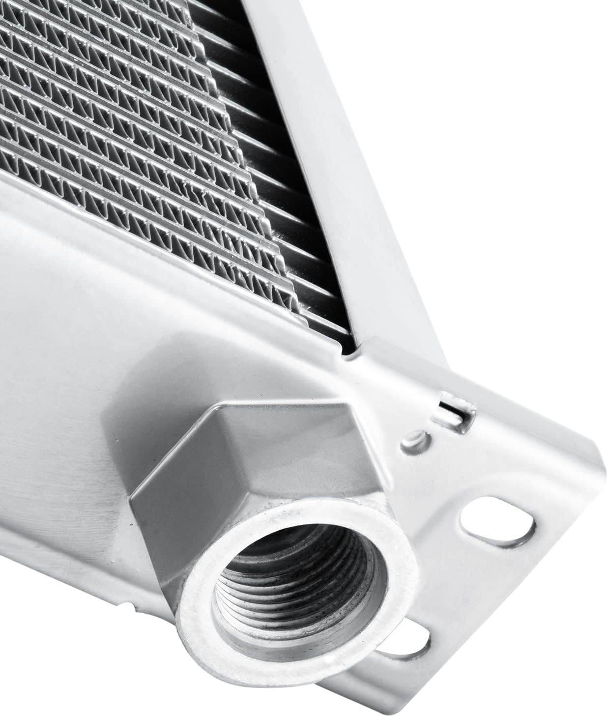 Transmission Oil Cooler for 2001-2005 Chevy Silverado GMC Sierra 2500 3500 HD 6.6L V8 Engine with Cooler Lines Kits #89040217 (Silver)
