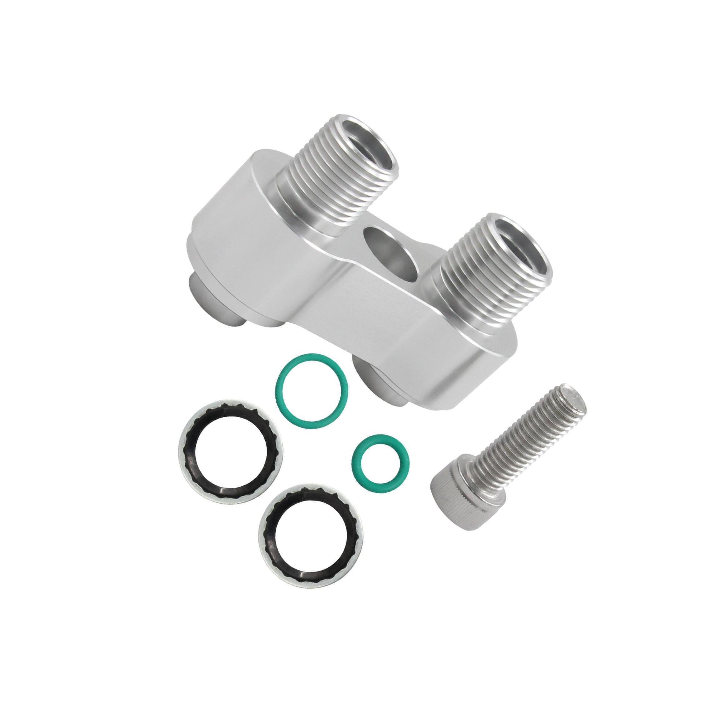 PIXZCSA Professional Grade AC Compressor Adapter Features Easy Install Quick Connector Fitting for Enhanced Reliability AC Compressor Quick Connector Fitting