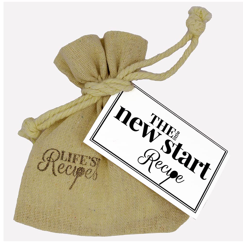 The Little New Start Recipe - New Start Good Luck Gifts - A thoughtful, unusual, fun small gift bag to celebrate a friend or loved one's or colleague's inspiring brave new beginning and journey!