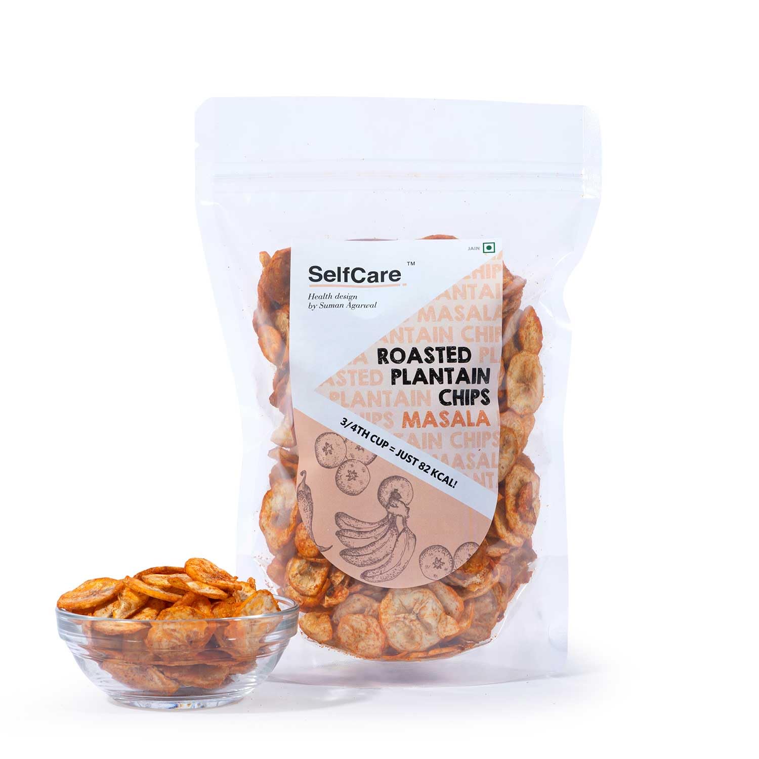 SelfCare By Suman Agarwal Roasted Plantain Chips - Masala Pack of 1 125g | Healthy - Gluten Free | Savoury - Snack - Namkeen - Grocery | Mid Day - Workout - Tea time Snacking | Jain & Travel Friendly (B0B7THBVYP) Amazon Price History, Amazon Price Tracker