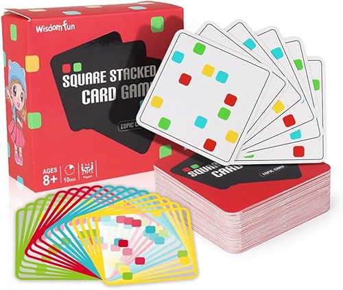 OPTSPTOY Juego de cartas apilables de 86 piezas para cultivo mental, reconocimiento de patrones, imaginación espacial, creación, juego de cartas de