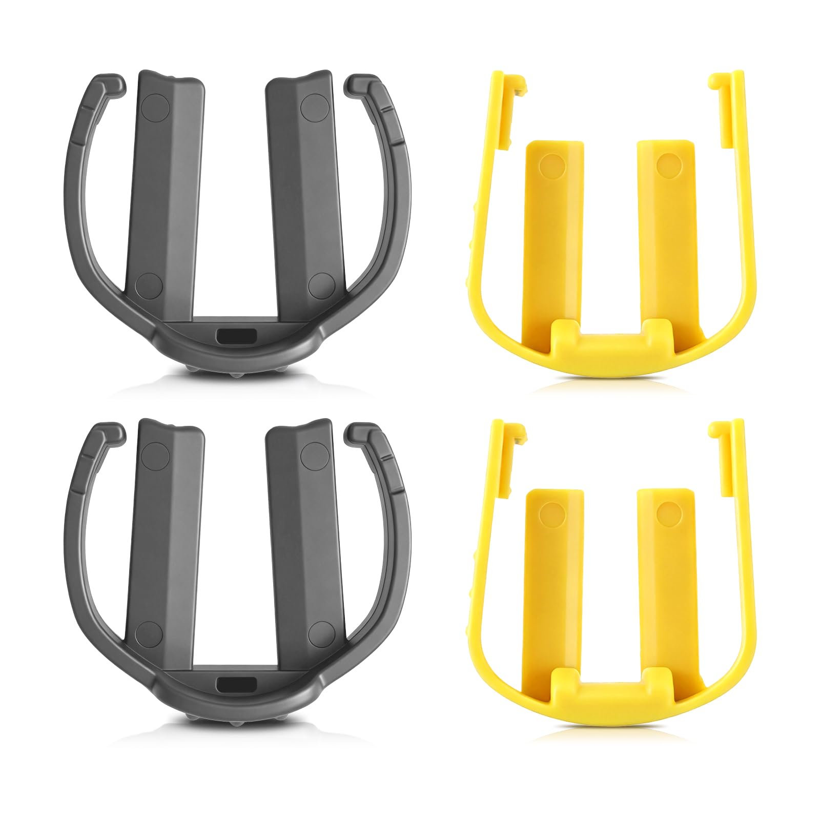 Lanstorm 4 Pcs Pressure Washer C-Clips, Replacement C Clips for Karcher K2 K3 K4 K5 K6 K7 Series, Replacement Hose Trigger Clamps, Accessories for Trigger Gun and Hose Connector, 2 Yellow + 2 Grey