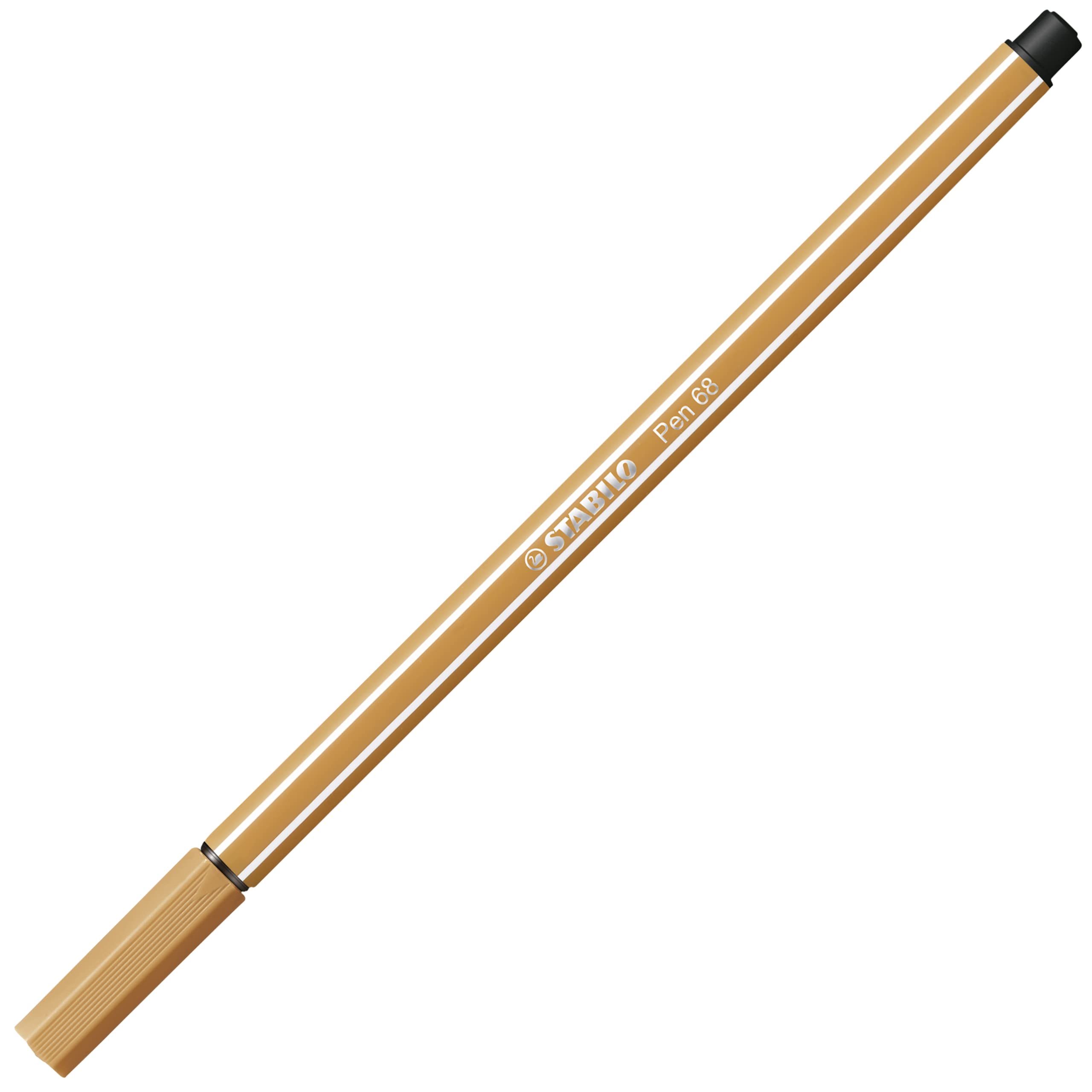Premium Fibre-Tip Pen - STABILO Pen 68 - Pack of 1 - Dark Ochre — image 1