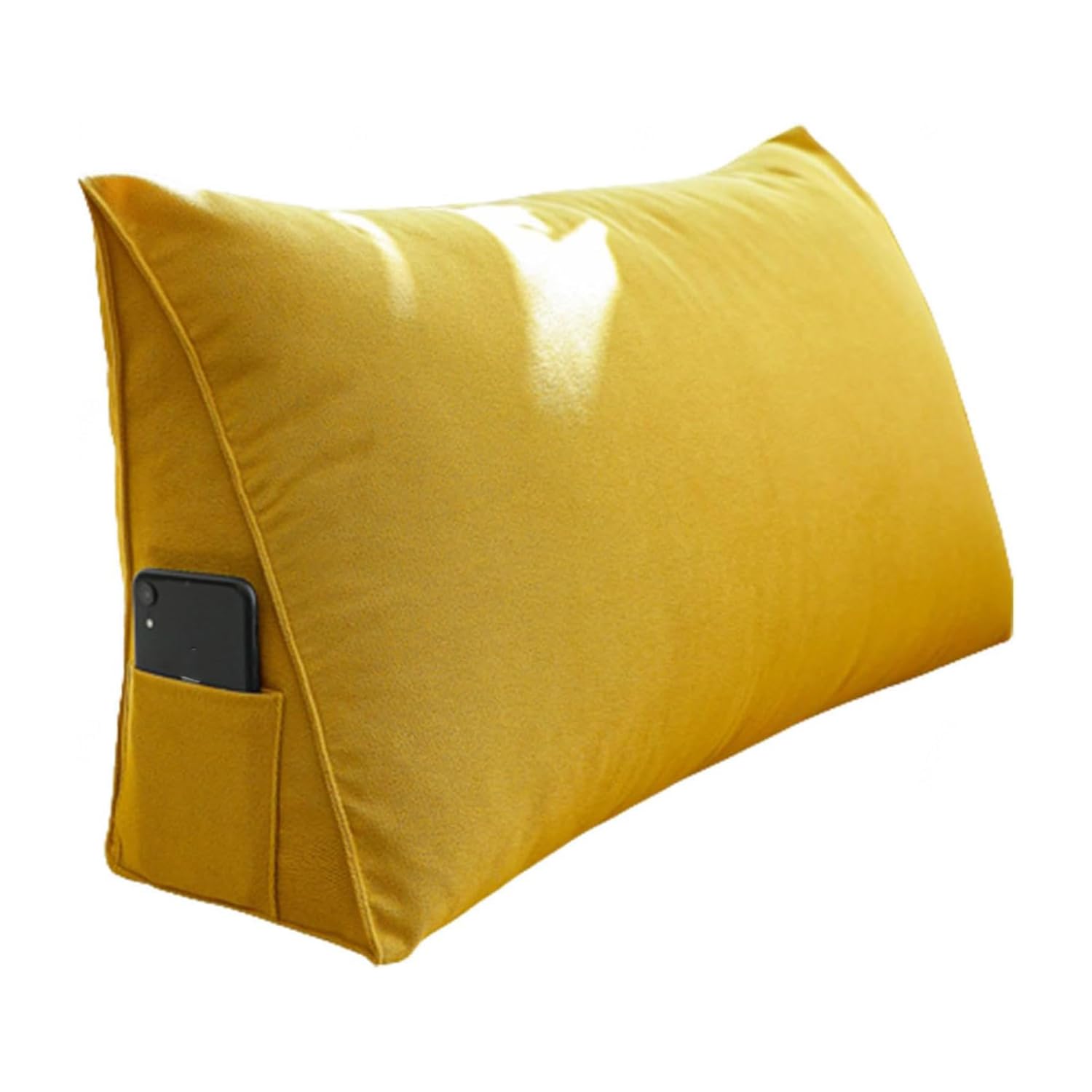 WNRLL Headboard Pillow Long Bed Pillow Triangular Bedside Cushion Soft Wedge Pillow Headboard Double Bedside Triangle Cushion,02,60X35X20cm