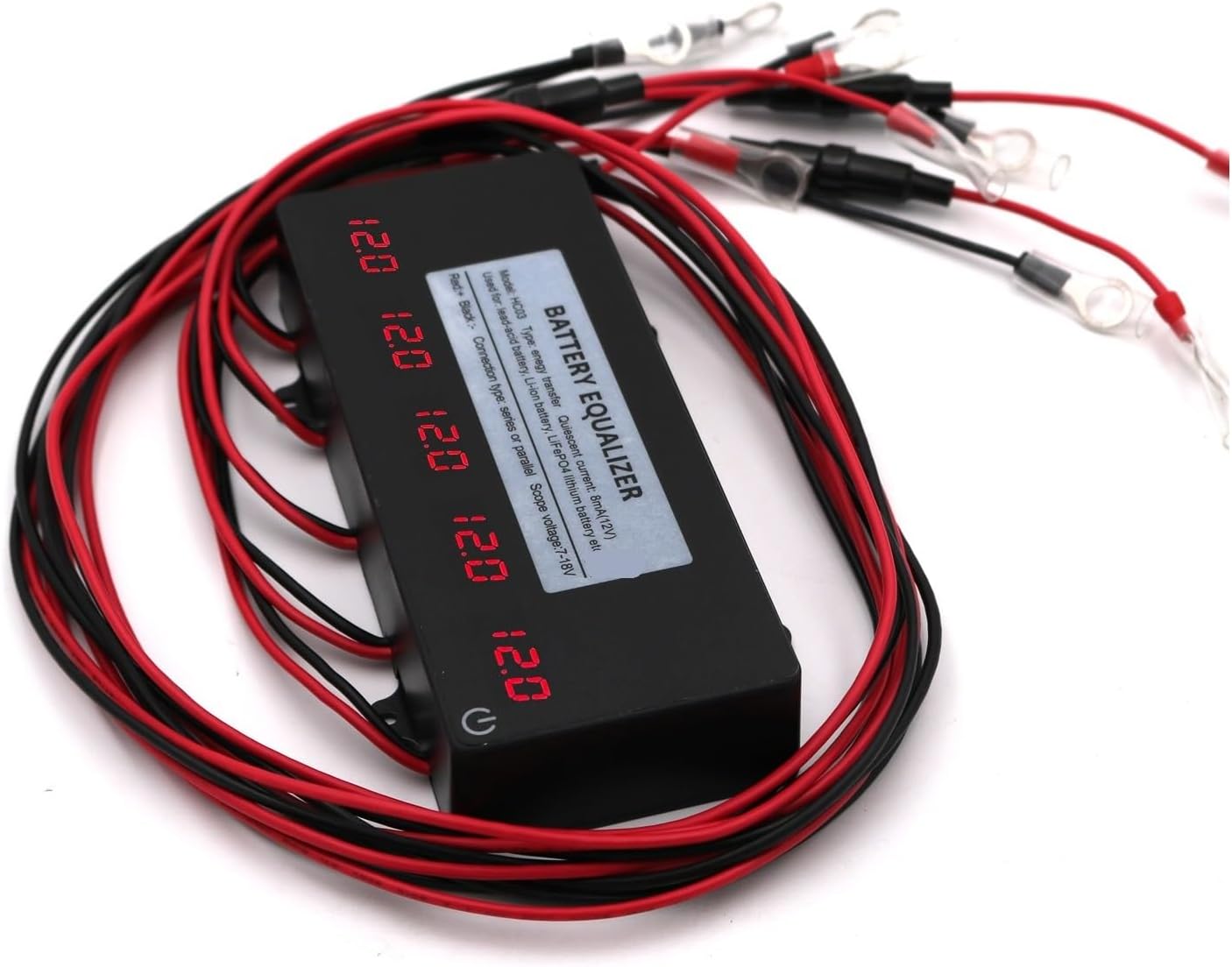 Battery Equalizer HA03 HC03 Voltage Controller Battery Equalizer Batteries Balancer Lead Acid Battery Parallel Series 24V 36V 48V 60V Battery Voltage Balancer(HA03)