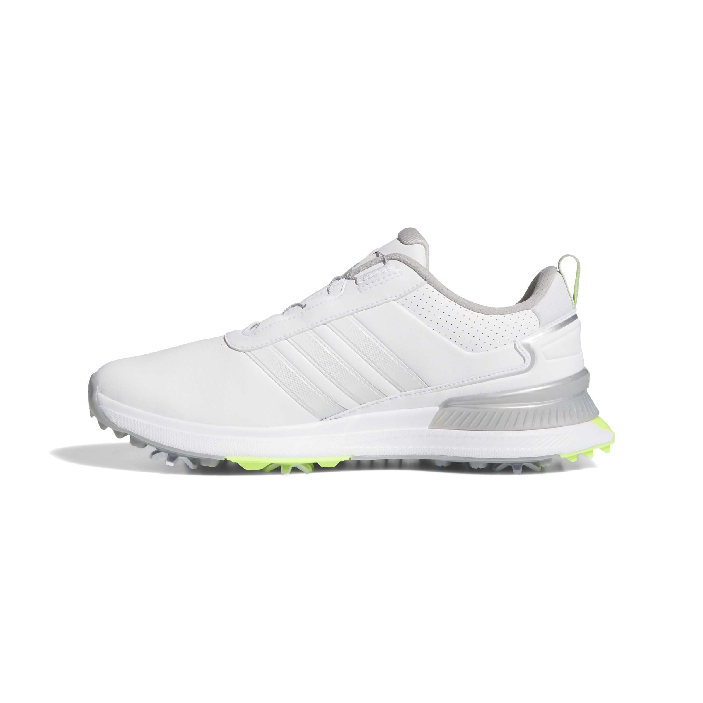 adidas Men's R2G BOA Golf Shoes, FTWR White/Silver met./Lucid Lemon, 6.5 UK