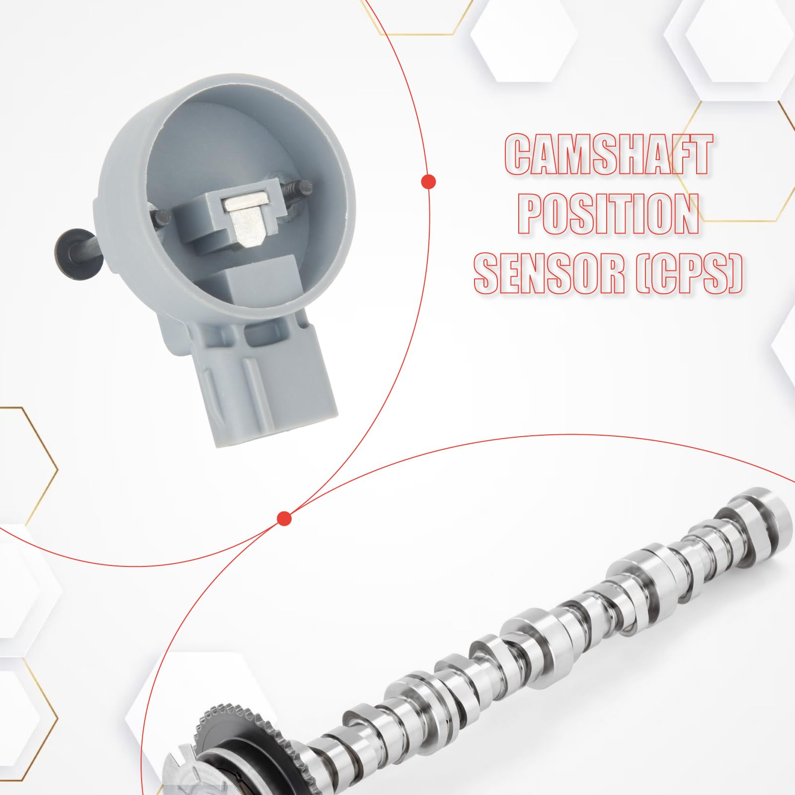 Engine Camshaft Position Sensor - Compatible With Jeep Cherokee/Grand Cherokee/Wrangler 4.0L (1999-2004)