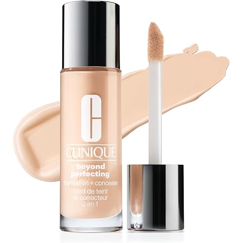 Clinique Beyond Perfecting Lightweight Liquid Foundation + Concealer For Dry Combination to Oily Skin Types | Full Coverage + Natural Matte Finish