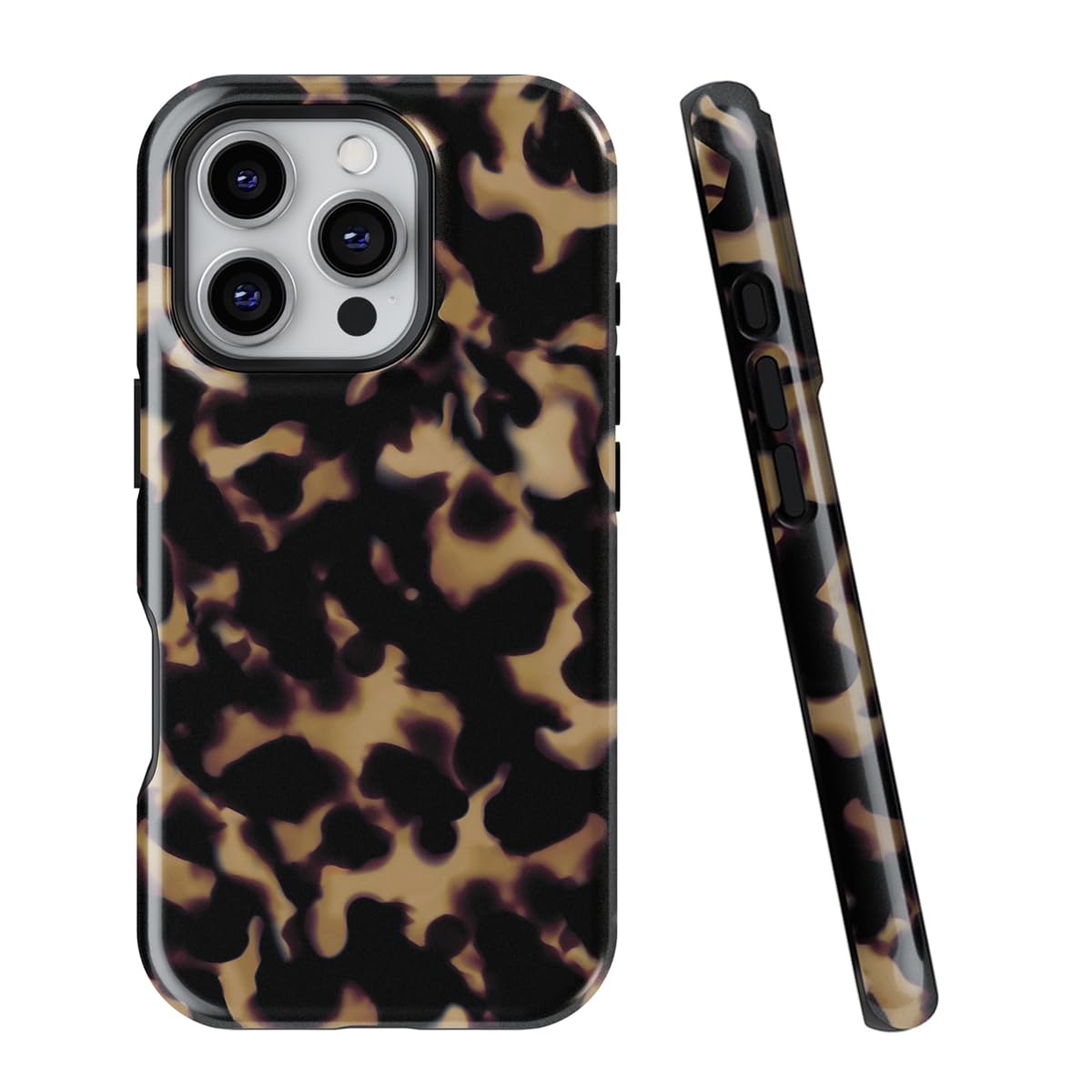 uCOLOR Compatible with iPhone 16 Pro 6.3" Case, [8 ft Drop Tested] Shockproof Design Protective Slim Stylish TPU Durable Phone Cover Case (Tortoise Shell, iPhone 16 Pro)