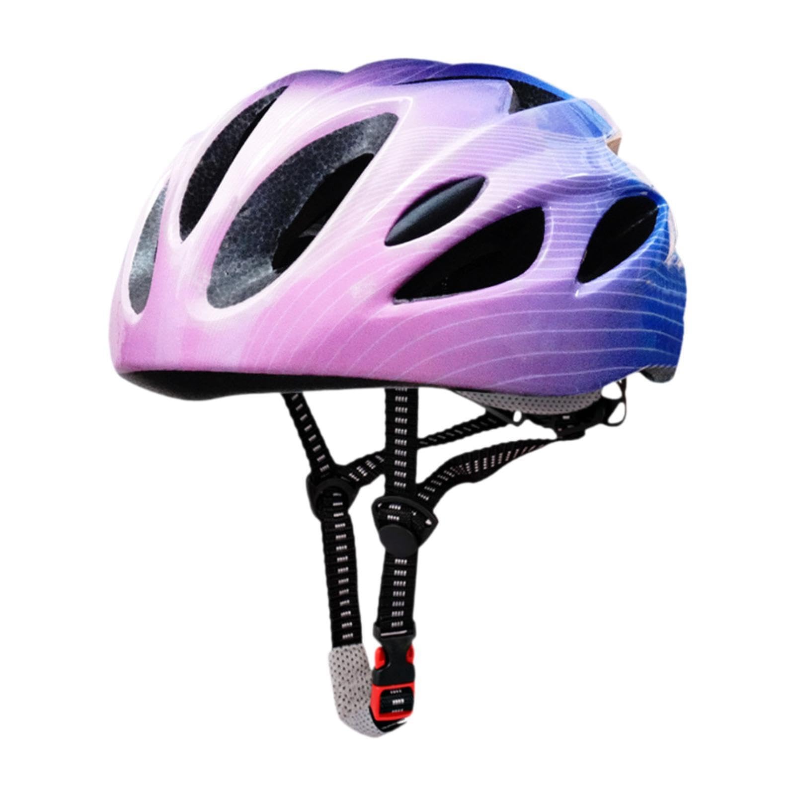 RCGOFOLLOW Adjustable Kids Bike Helmet With 18 Ventilated Holes And Lightweight Construction For Safe Cycling Adventures Bike Accessory Children Bicycle Helmet, Pink Color Blue, 52 cm to 58 cm