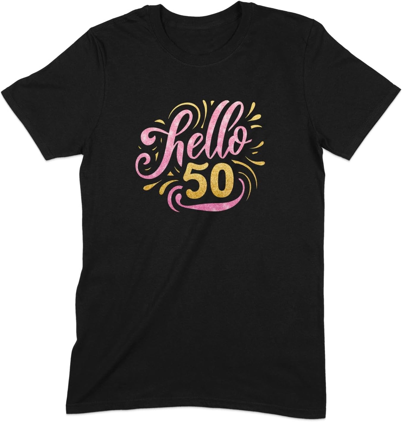 Hello 50 Birthday T-Shirt, Fun 50th Party Celebration Tee, Vintage Style Milestone Shirt, Gift for Turning Fifty