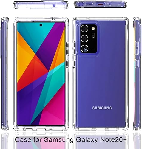 Miniatura 5 de Funda para Galaxy Note 20 Ultra 5G SM-N986U con protector de pantalla de vidrio templado, carcasa protectora de cuerpo completo transparente de