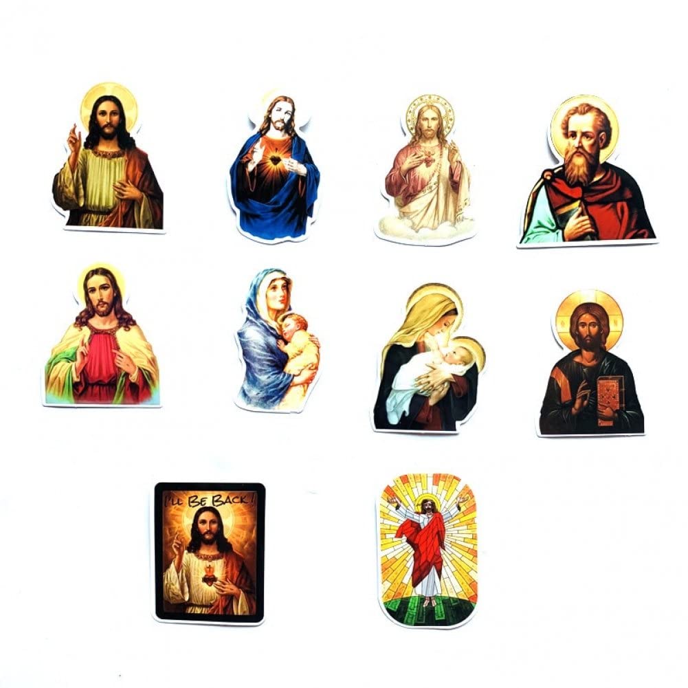 68 szt. naklejki Jezus na walizkę deskorolkę laptopa bagaż lodówkę telefon stylizacja samochodu DIY kalkomania naklejka