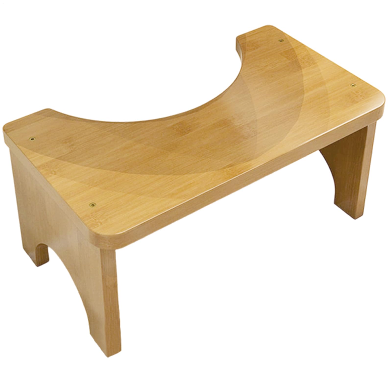 Taburete para el inodoro ergonómico de madera para corregir la postura en el baño