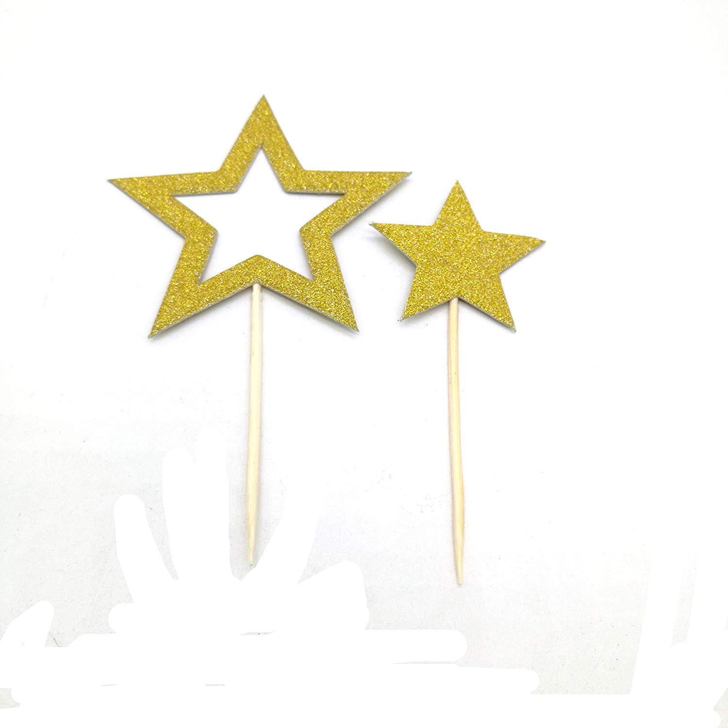 Buy Gold Star Cupcake Toppers Star Cupcake Toppers le Little Star