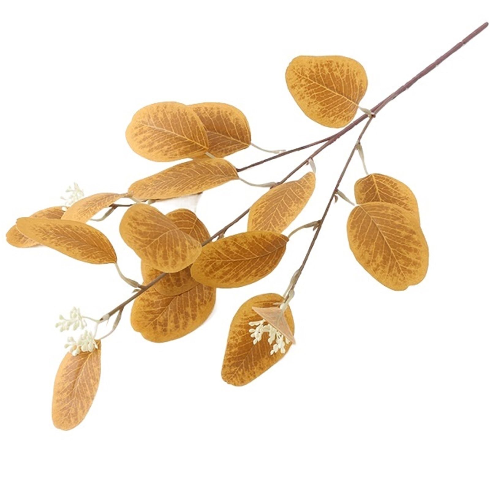FonHNDG Artificial Flower Branches 5 Pcs Artificial Flowers Leaves Silk Fake Plants Indoor Living Room Arrangement DIY Home Wedding Decoration(Color7)