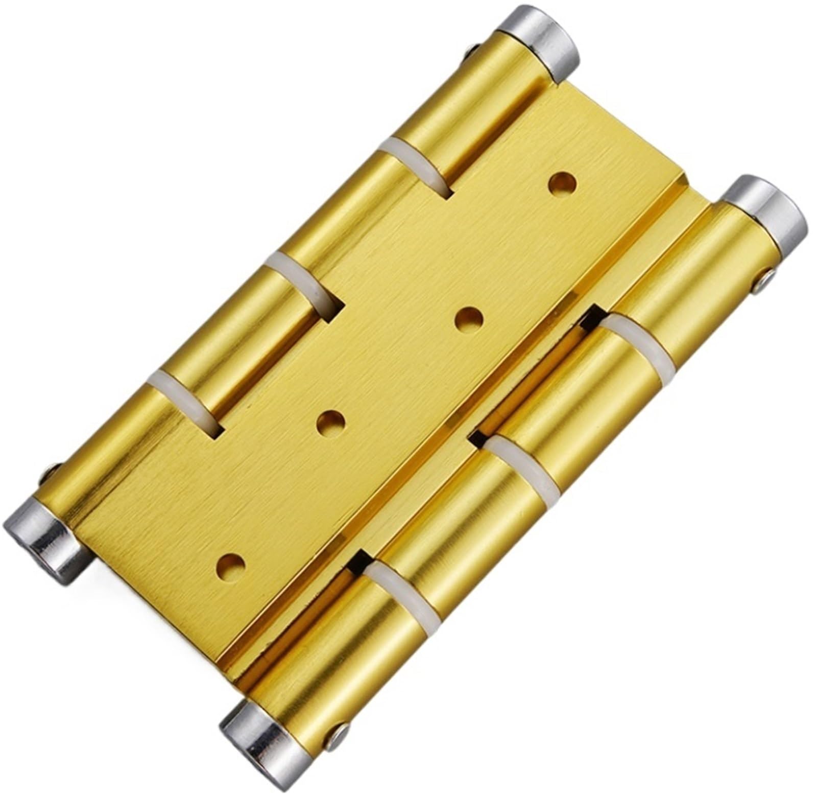 2Pcs 5" Aluminum Door Hinge Self Closing Adjustable Door Hinges(Silver)