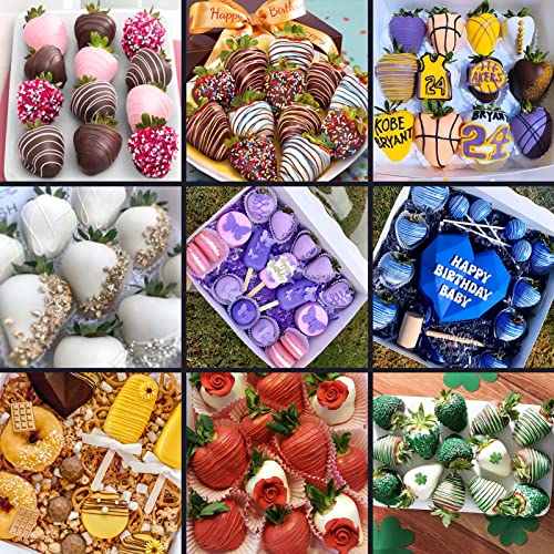 Image of Oil Based Food Coloring for Chocolate 12 Colors Edible Food Dye for Sugar Candy Melts, Cherrysea Oil Frosting Icing Dye for Baking Cookies Fondant Food Color for Cake Decorating - 0.35 Fl. Oz Bottles