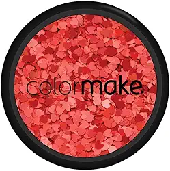 Glitter Shine Coração Vermelho 2G, Colormake