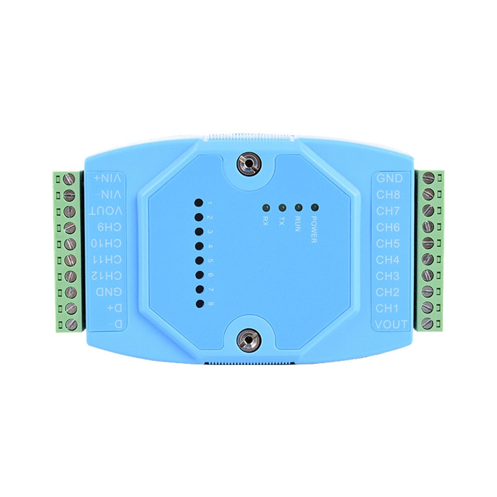 Moduł konwersji kolektora sygnału analogowego 4-20mA prąd/0-5V/10V napięcie RS485 wyjście (12-kanałowy analogowy do 485)