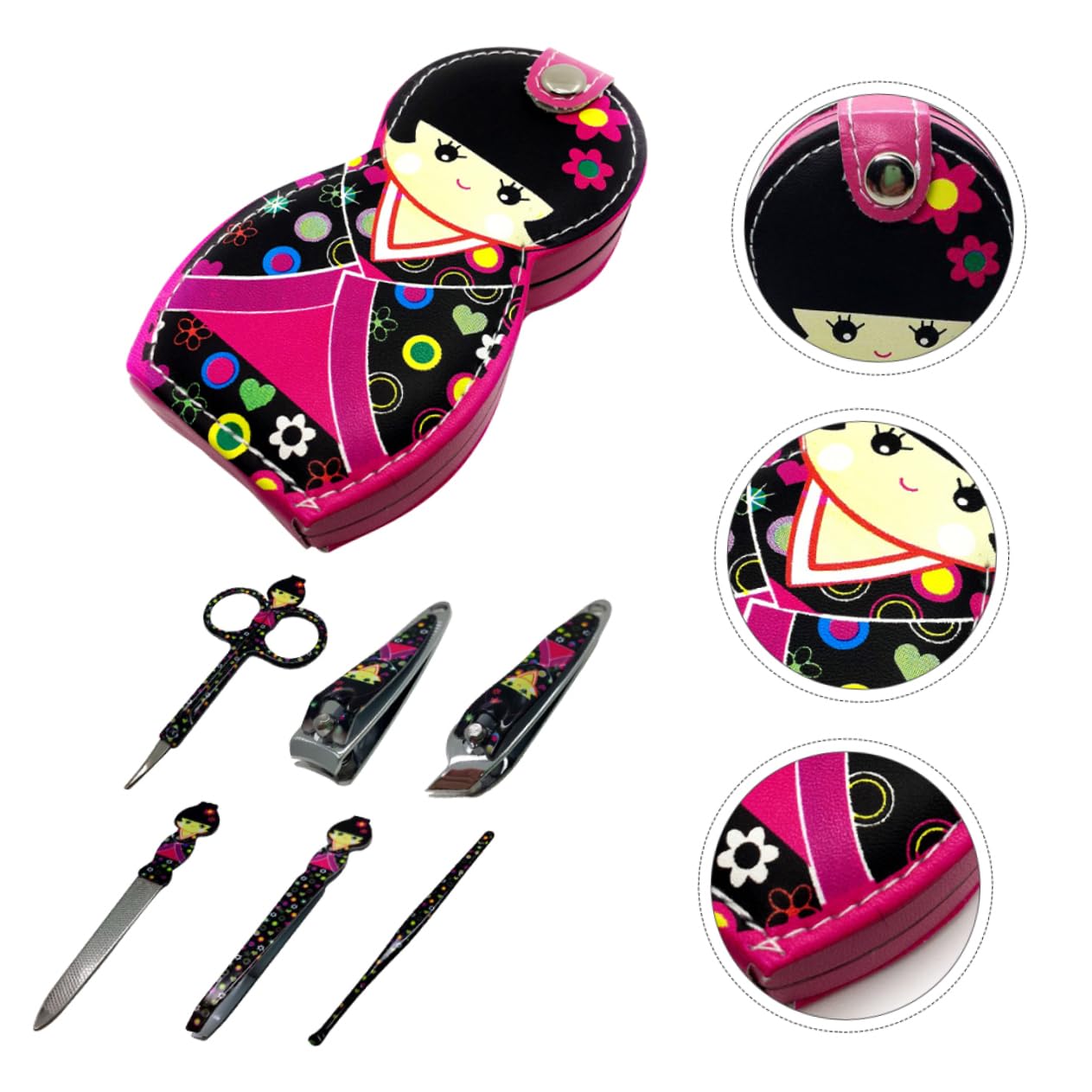 POPETPOP 3sets Strumenti Per Manicure e Pedicure Include Portaoggetti Leggero e Compatto Sicuro e Durevole Design Razionale Per Unghie Adatto Per Uso Domestico e Viaggi