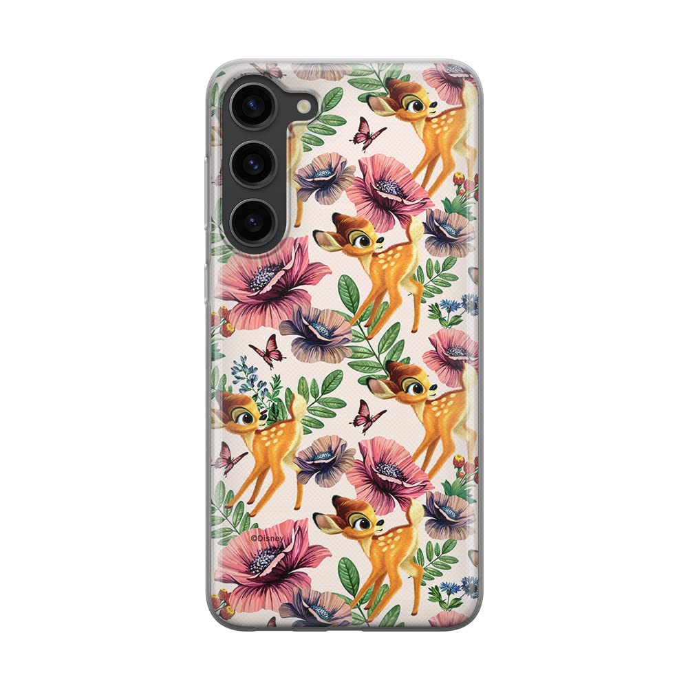 ERT GROUP mobile phone case for Samsung S23 original and officially Licensed Disney pattern Bambi 015 optimally adapted to the shape of the mobile phone, case made of TPU
