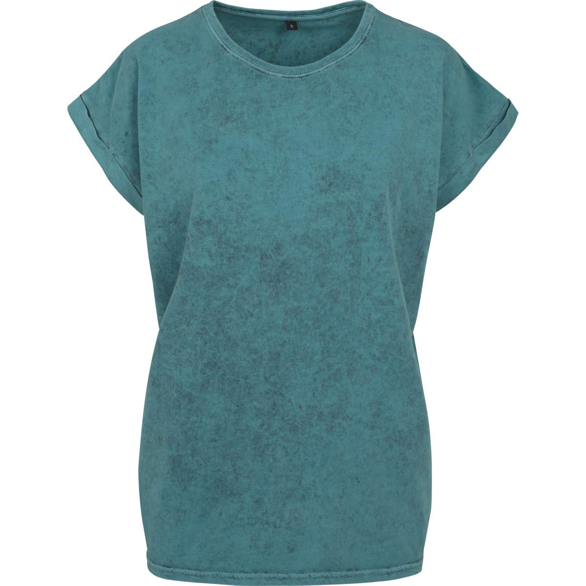 Build Your BrandWomen's Ladies Acid Washed Extended Shoulder Tee T-Shirt