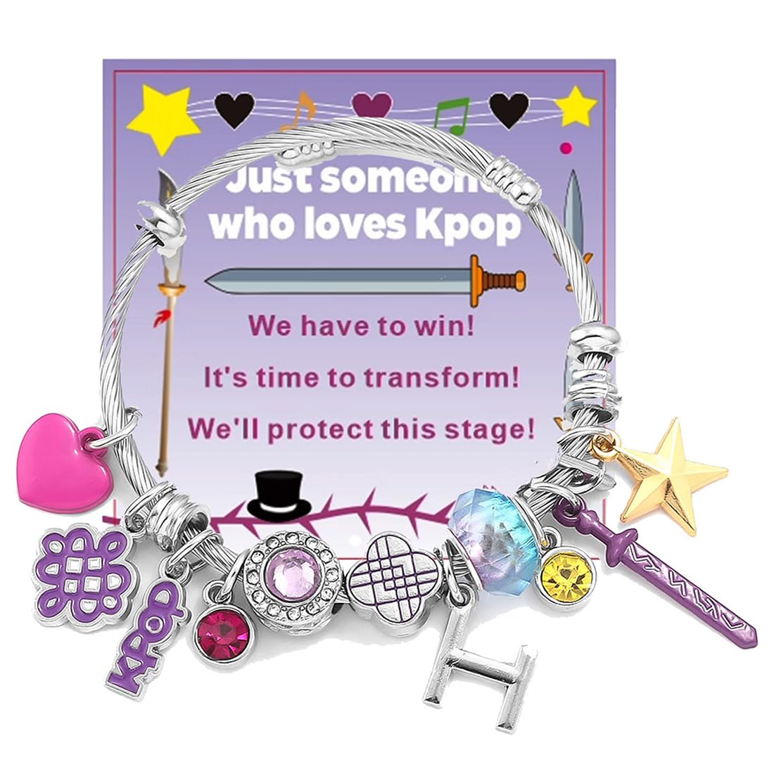 Pulsera Kpop 2026 Set Regalo con Tarjeta Accesorio Joya para Fans Colección
