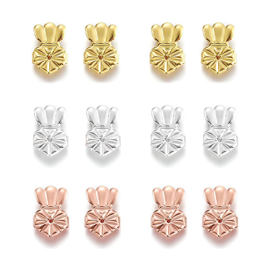 Ohrringheber Set 8-teilig - Verstellbare Ohrring Lifter Gegen Durchhängen