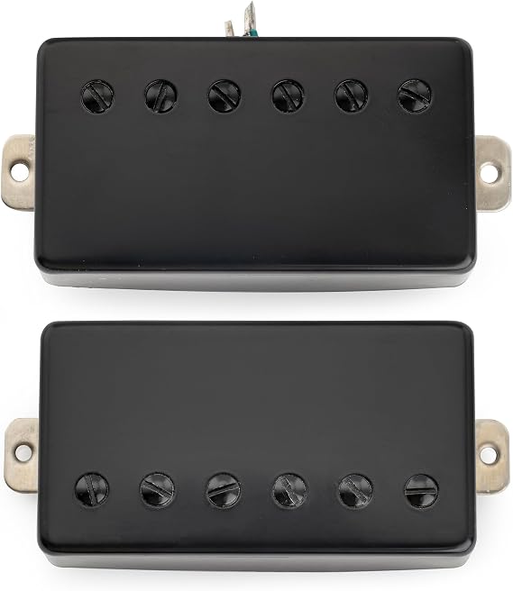 Musiclily Pro LP-CMHA Alnico 5 Humbucker Neck Bridge Pickups Set Black