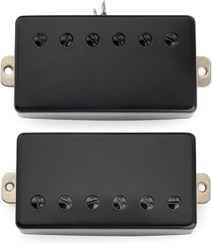 Musiclily Pro LP-CMHA Alnico 5 Humbucker Neck Bridge Pickups Set Black