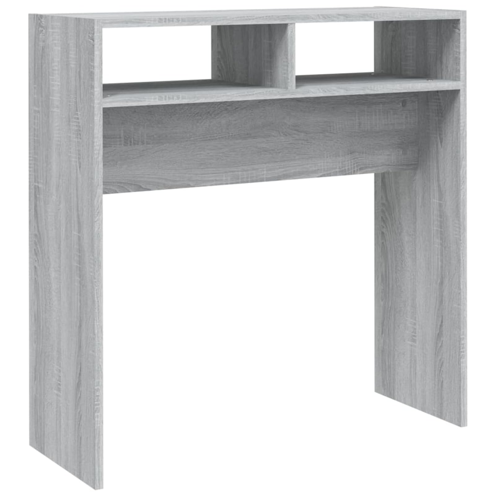 Anself Holzwerkstoff Konsole Grau Sonoma, 78x30x80 cm, mit Wandhalterung, einfach zu montieren Model815937