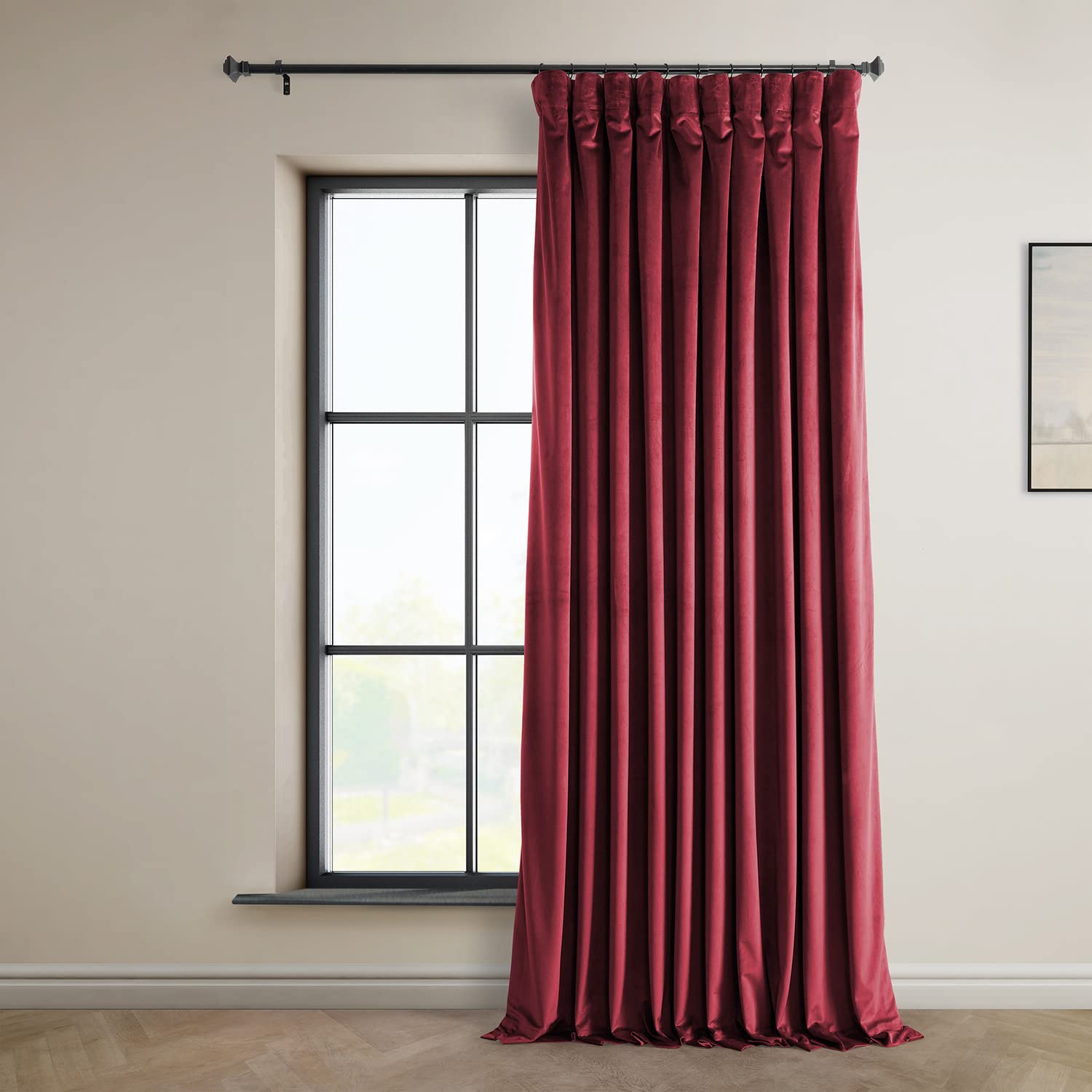 HPD Tenda Oscurante In Velluto Cabernet – 127x274 Cm, 1 Pannello, Per Camera Da Letto