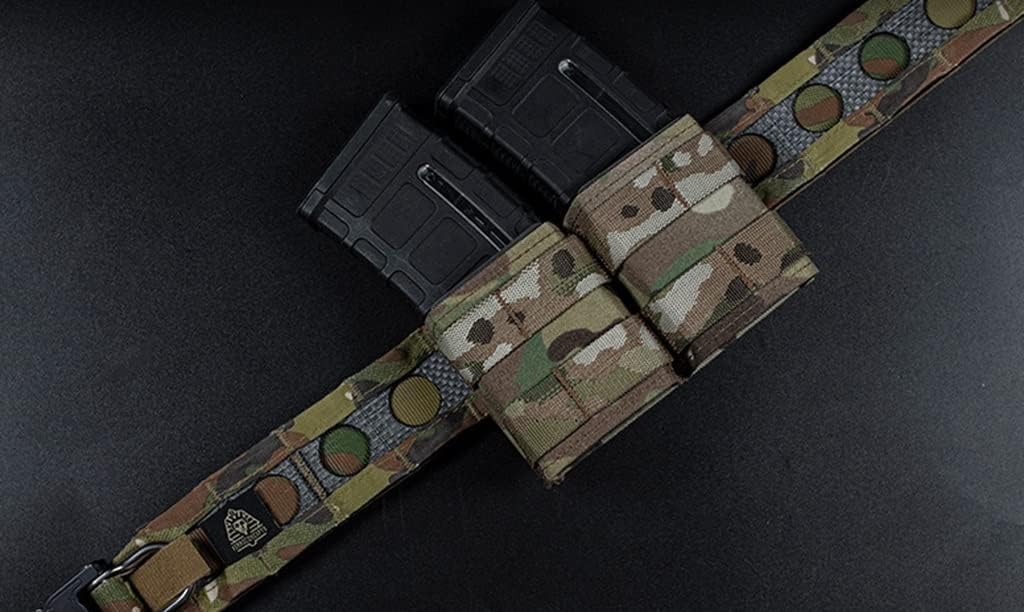 Tactical 5.56mm Mag Pouch Single Double Magazine Holder Modular Open Top Mag Carrier MOLLE Pouch Laser Cut Airsoft Hunting