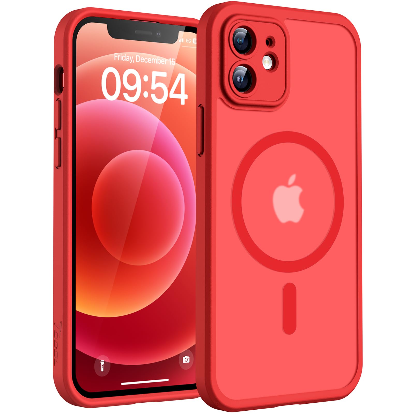 Custodia IPhone 12 Pro Con MagSafe – Trasparente Opaco Antigiallo, Antiurto Con Cordino E 2 Vetri 9H