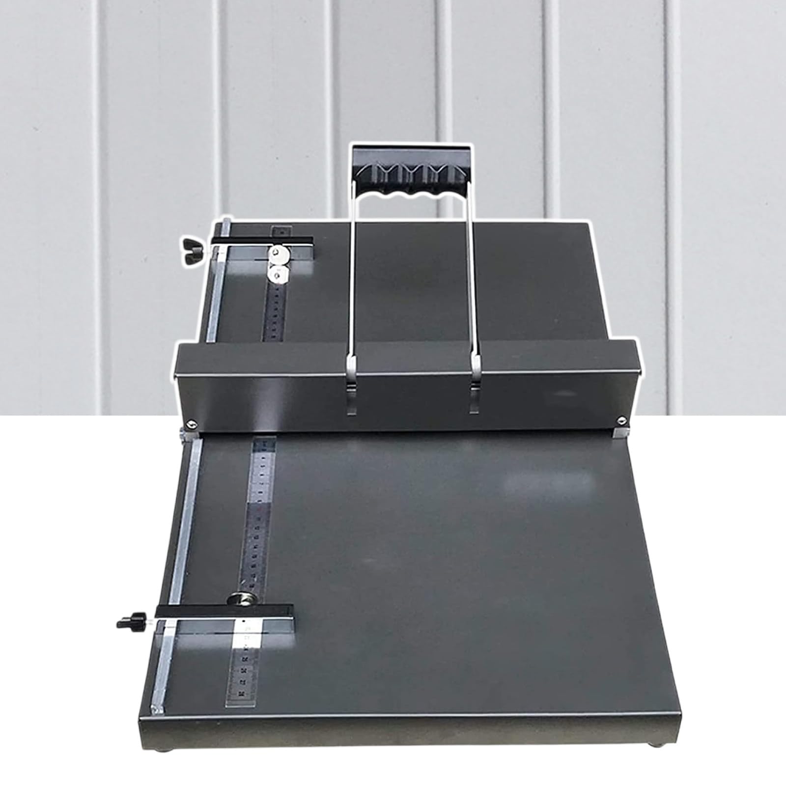 Strumenti Per Segnare Le Case Editrici Per Lavori Di Carta, Cordonatrice Per Carta In Metallo Resistente Da Tavolo, Con Righello In Metallo Incorporato E Tappi Magnetici Per Carta